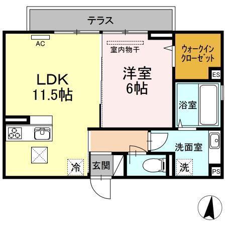 セント・ローレンス(1LDK/3階)の間取り写真