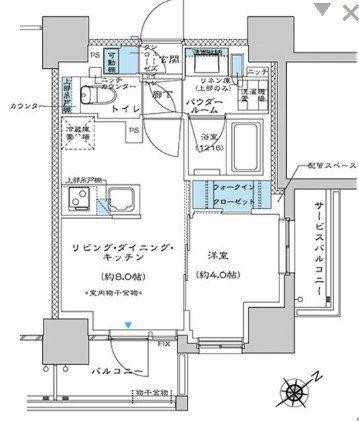 プレミスト板橋(1LDK/7階)の間取り写真