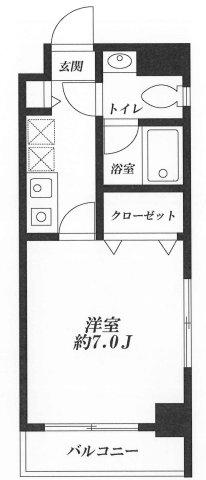 NOIR ROCHE(1K/1階)の間取り写真