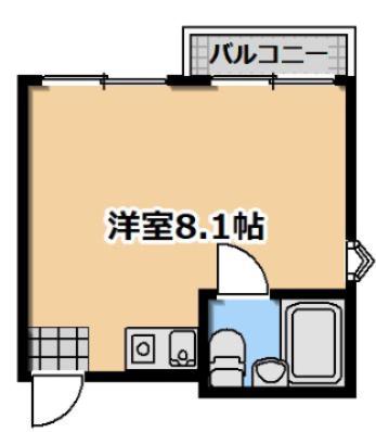 パクトール守口(ワンルーム/2階)の間取り写真