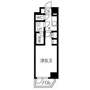 MAXIV 西新井(1K/3階)の間取り写真