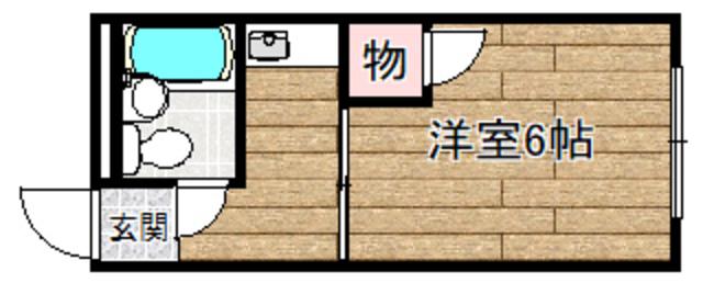 ヨシタケビル(1K/3階)の間取り写真