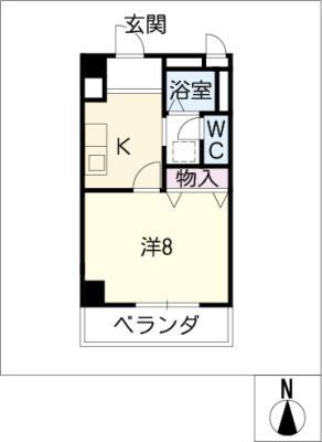 グレース小坂本町(1K/7階)の間取り写真