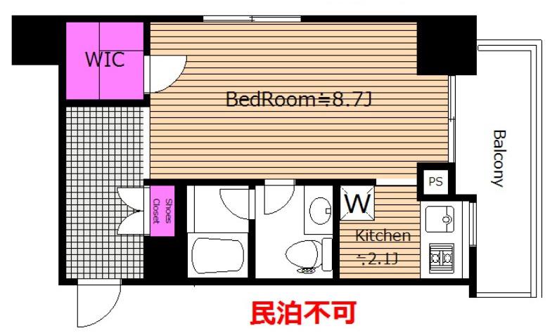 初台駅1分 プライムアーバン初台 ワンルーム SNF(ワンルーム/10階)の間取り写真