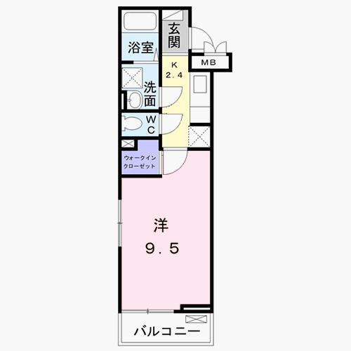 サニープレイス(1K/3階)の間取り写真