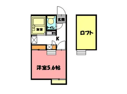 I TO U(1K/2階)の間取り写真