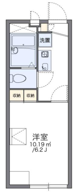 レオパレスハピネス(1K/1階)の間取り写真
