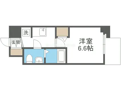 エグゼ大阪CITYアインツ(1K/8階)の間取り写真