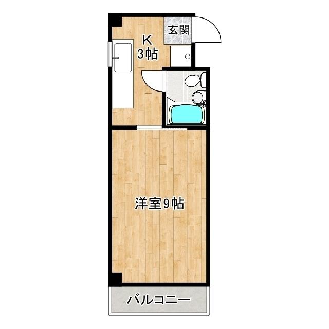サチクレイドル(1K/5階)の間取り写真