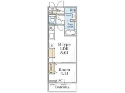 リブリ・淵野辺III(1LDK/2階)の間取り写真