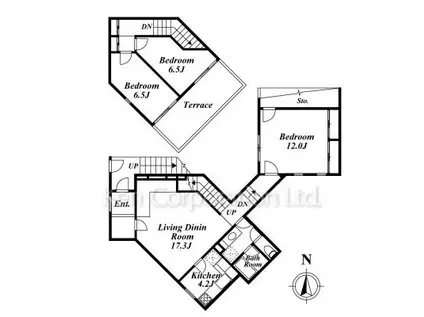 コートハウス荻窪(3LDK/2階)の間取り写真