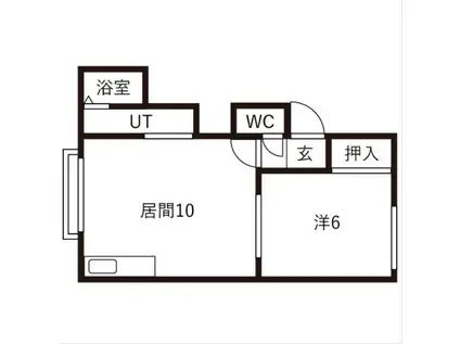 シティコート89(1LDK/3階)の間取り写真