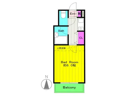 クレールマンション(1K/3階)の間取り写真