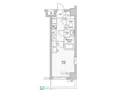 N-STAGE FUJISAWA(1K/2階)の間取り写真
