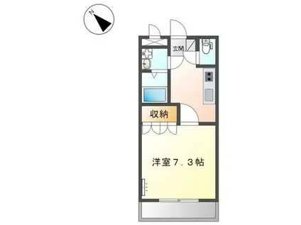 サニーコート(1K/1階)の間取り写真