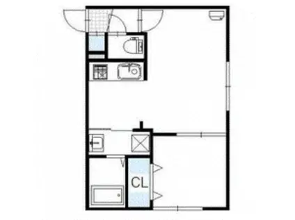 SOU GREEN(1LDK/2階)の間取り写真