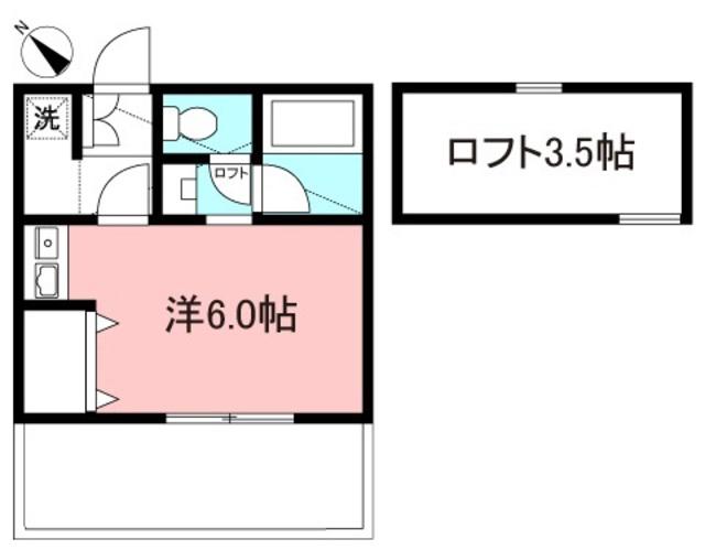 ヴィアサリーチェ(ワンルーム/1階)の間取り写真