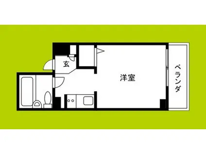 リアライズ天満橋(ワンルーム/4階)の間取り写真
