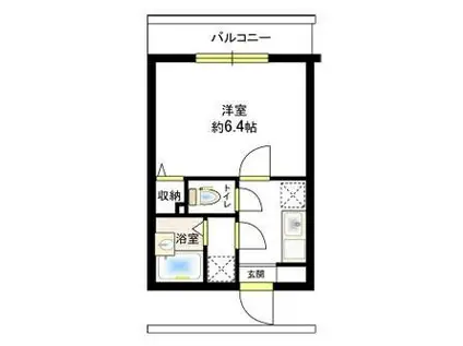 RAMHOME(1K/2階)の間取り写真