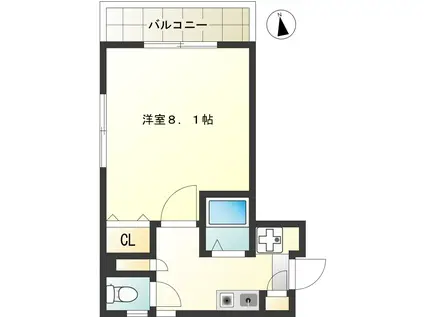 ハイツ参番館(1K/3階)の間取り写真