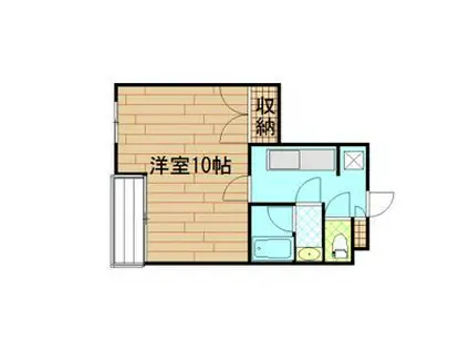 ヒルトップホリワ(1K/3階)の間取り写真