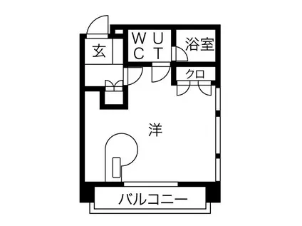ネオ壱番館(ワンルーム/3階)の間取り写真
