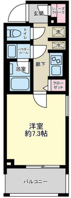 ARTESSIMO CREA(1K/2階)の間取り写真