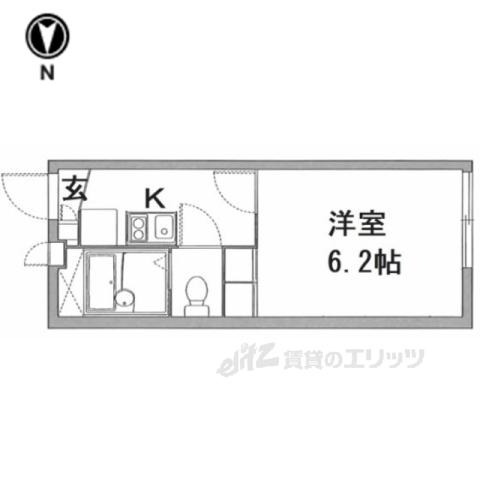 レオパレスドウマン(1K/1階)の間取り写真