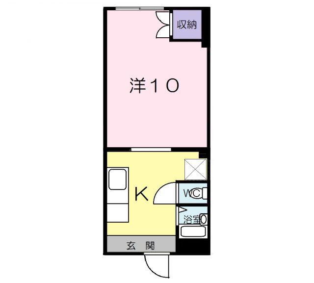 第1旭ビル(1K/2階)の間取り写真