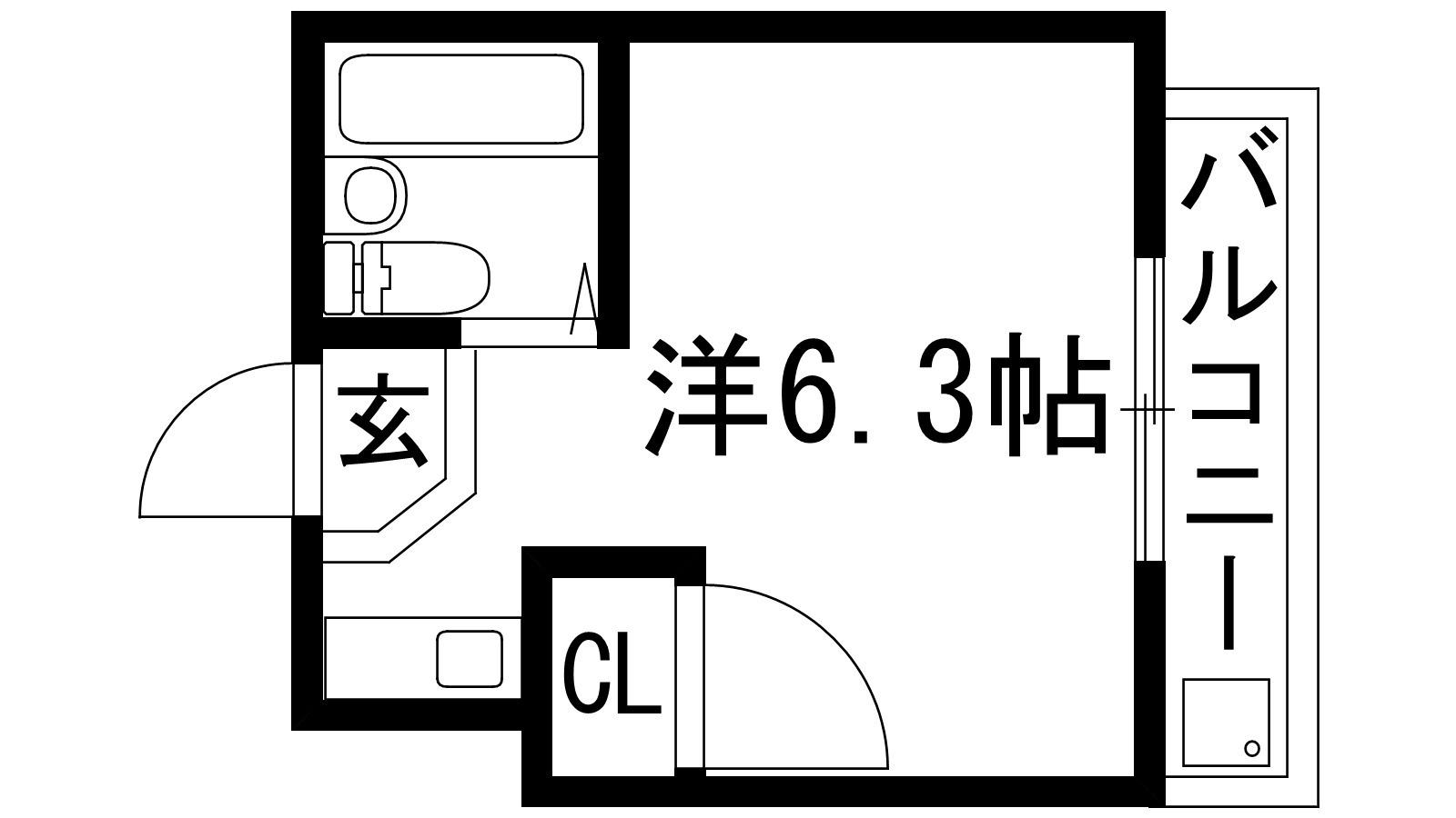 マンションミネット3号館(ワンルーム/3階)の間取り写真