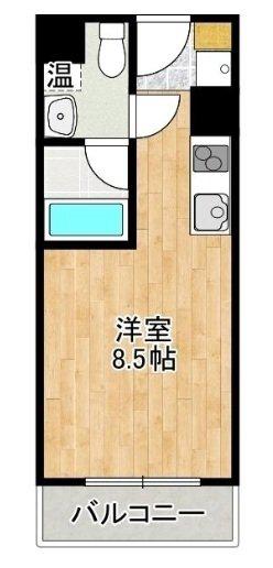 ALIVIO(ワンルーム/3階)の間取り写真