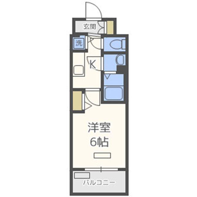 プレサンス北堀江(1K/10階)の間取り写真
