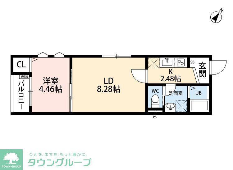 立川セイワレジデンスIII(1LDK/3階)の間取り写真