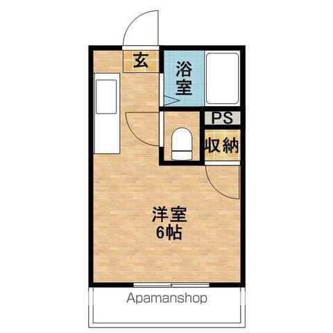 グレイス上荒田弐番館(ワンルーム/3階)の間取り写真