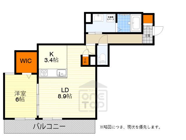 コンフォートグラン(1LDK/1階)の間取り写真