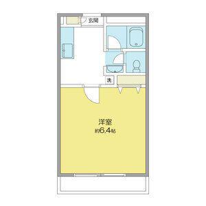 クレアール桜木(1K/4階)の間取り写真