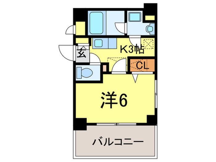 第8三信ビル(1K/2階)の間取り写真