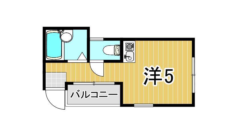 ネオベースII(ワンルーム/3階)の間取り写真