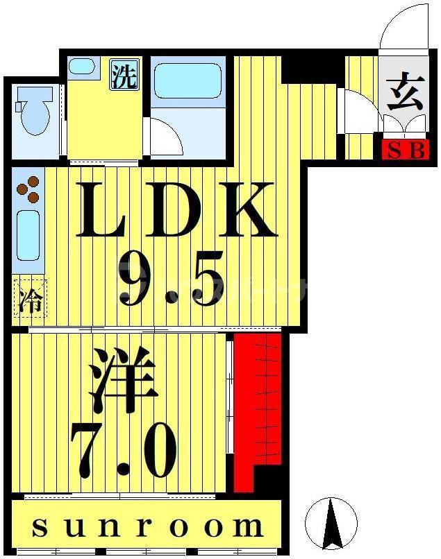 第2小泉ビル(1LDK/2階)の間取り写真