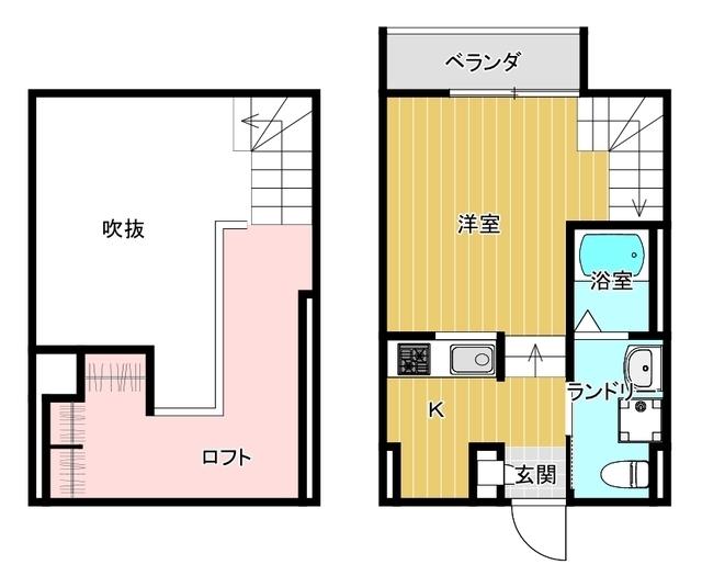 LIBERTY TAJIMA(1SK/1階)の間取り写真