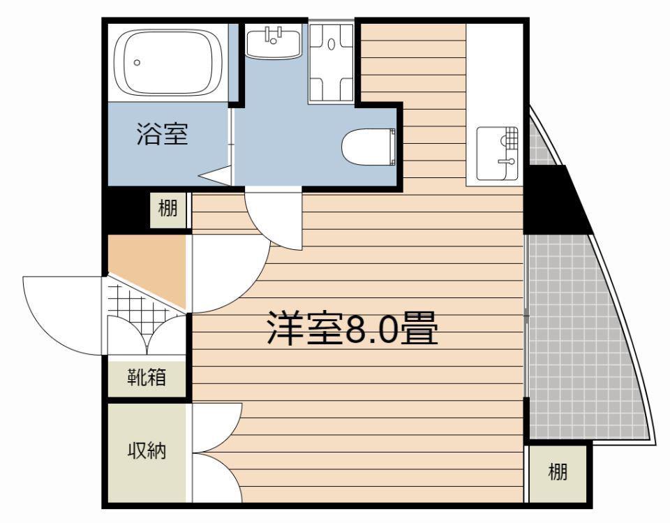 サンロード大内田(ワンルーム/5階)の間取り写真