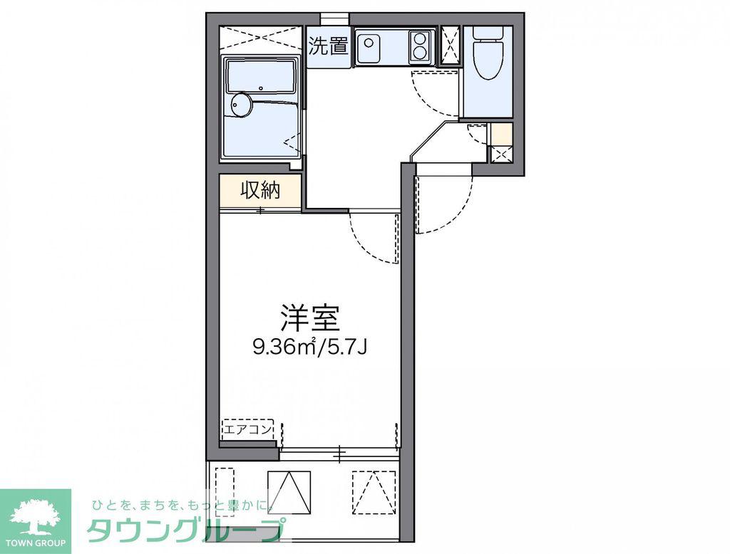 レオネクストエスケイフジ(1K/3階)の間取り写真
