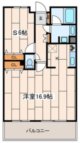 MODERNO モデルノ(1LDK/2階)の間取り写真
