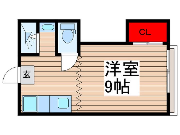 日乃出コーポ(ワンルーム/1階)の間取り写真