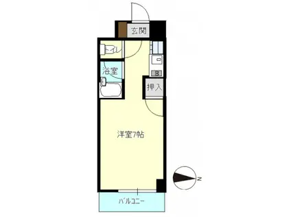 メゾン・ド・K3(1K/3階)の間取り写真
