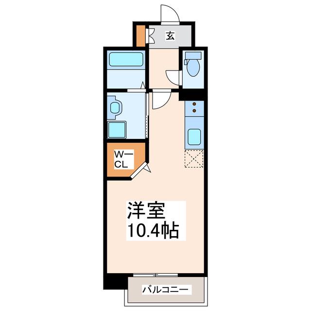 フェニックスハイツ八王寺(ワンルーム/4階)の間取り写真
