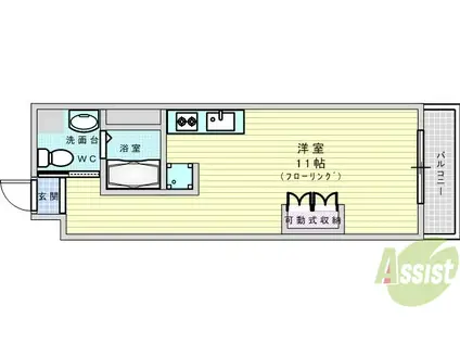COSMOLIFE KATAYAMA(ワンルーム/5階)の間取り写真
