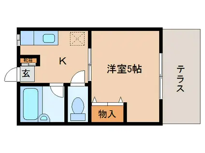 ハイツグランドール(1K/1階)の間取り写真