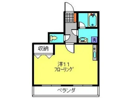 メゾンドシェティ(ワンルーム/2階)の間取り写真