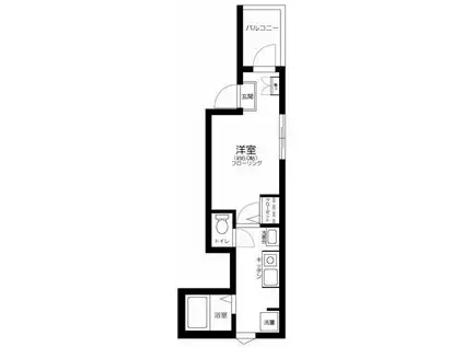 ラルーチェ(1K/1階)の間取り写真